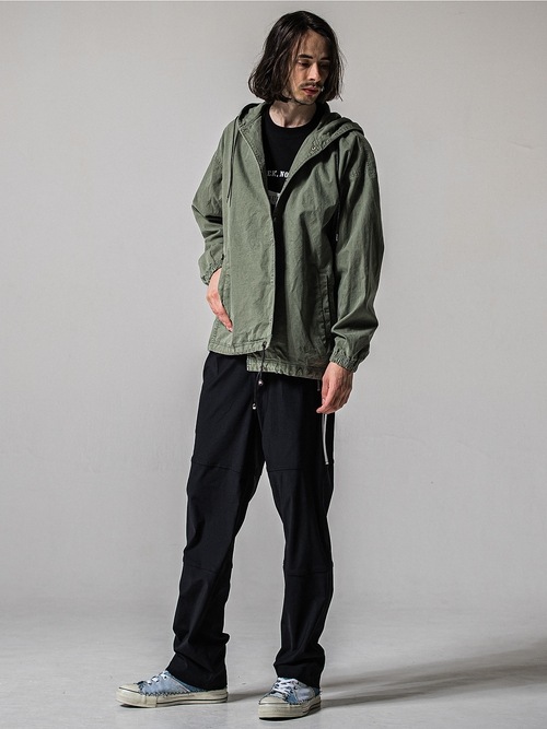 (ͽ���ʡ�3��4������ͽ��/39TH RESOUND CLOTHING���ꥵ����ɥ���������/LOOSE FIT coach hoodie/KHAKI