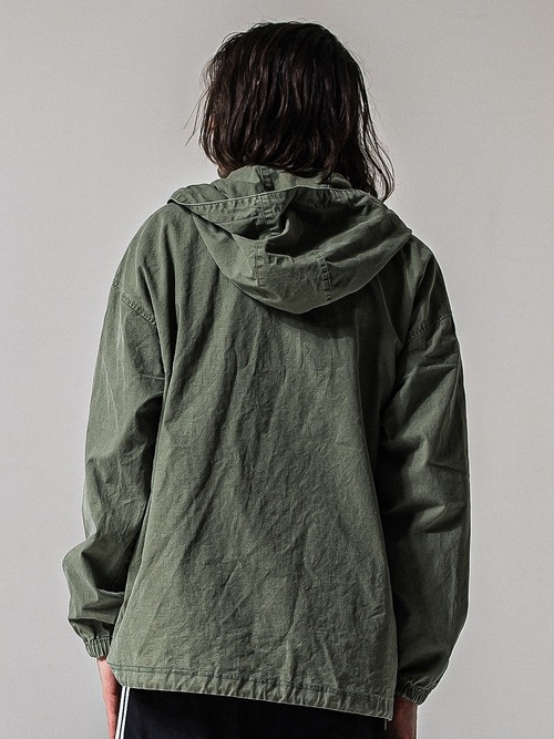 (ͽ���ʡ�3��4������ͽ��/39TH RESOUND CLOTHING���ꥵ����ɥ���������/LOOSE FIT coach hoodie/KHAKI