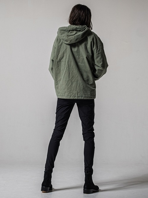 (ͽ���ʡ�3��4������ͽ��/39TH RESOUND CLOTHING���ꥵ����ɥ���������/LOOSE FIT coach hoodie/KHAKI