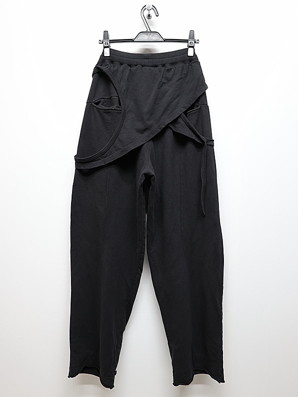 The Viridi-anne���� ������ǥ�����/SWEAT WIDE PANTS/BLACK