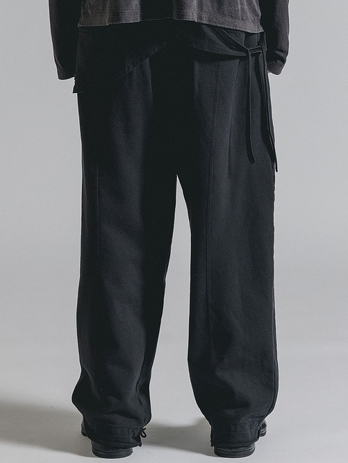 (ͽ���ʡ�8��9������ͽ��/The Viridi-anne���� ������ǥ�����/SWEAT WIDE PANTS/BLACK