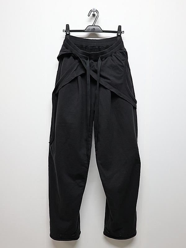 The Viridi-anne���� ������ǥ�����/SWEAT WIDE PANTS/BLACK