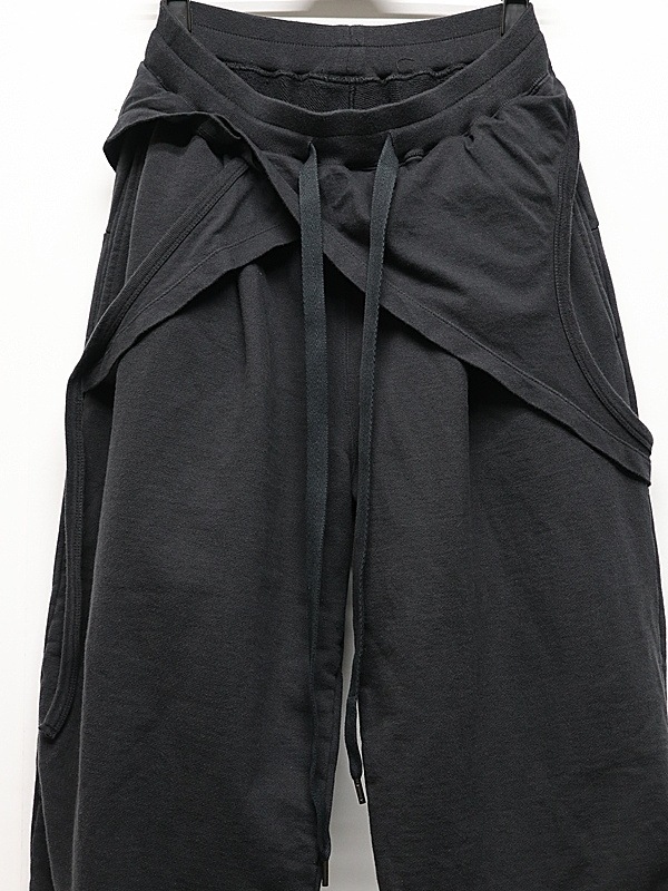 The Viridi-anne���� ������ǥ�����/SWEAT WIDE PANTS/BLACK
