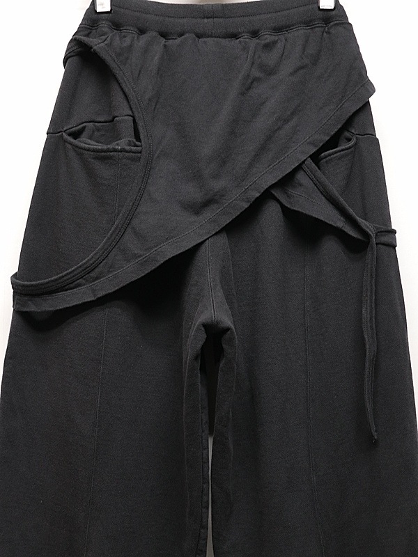 The Viridi-anne���� ������ǥ�����/SWEAT WIDE PANTS/BLACK