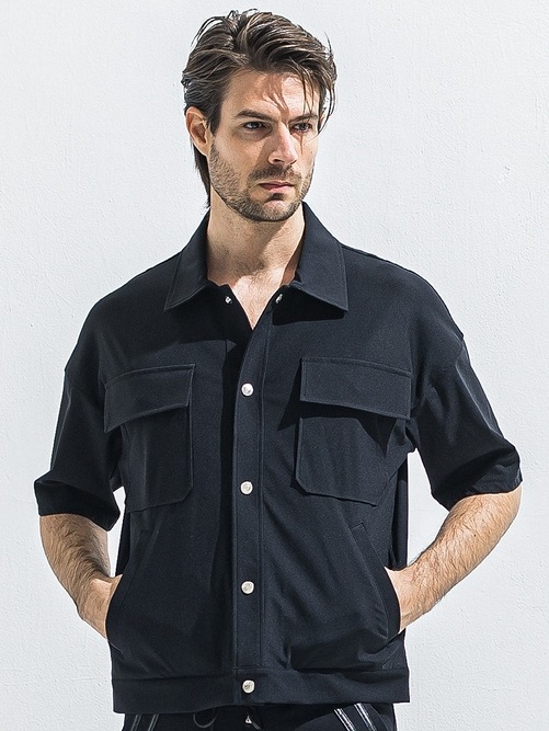 (ͽ���ʡ�5��6������ͽ��/40TH RESOUND CLOTHING���ꥵ����ɥ���������/CPO HALE SHIRTS JK/BLACK