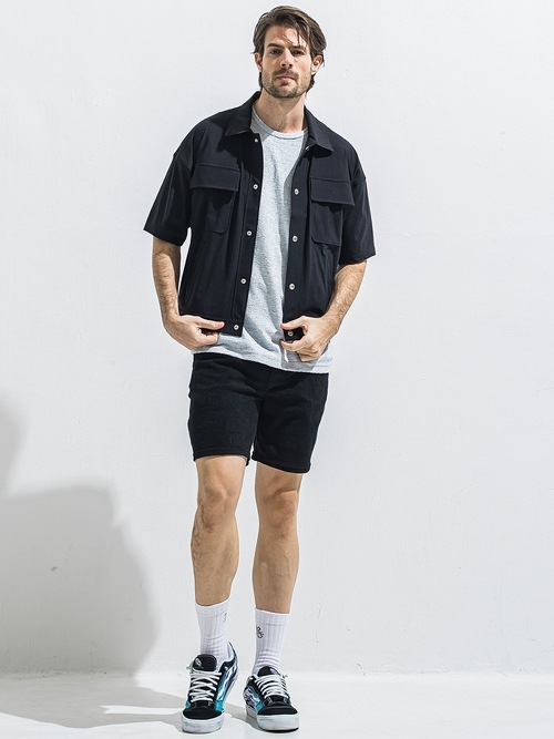 (ͽ���ʡ�5��6������ͽ��/40TH RESOUND CLOTHING���ꥵ����ɥ���������/CPO HALE SHIRTS JK/BLACK