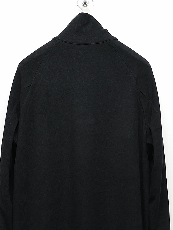 ATTACHMENT�������å�����/VI/PE SMOOTH ZIP-UP HIGHNECK L/S TEE/BLACK