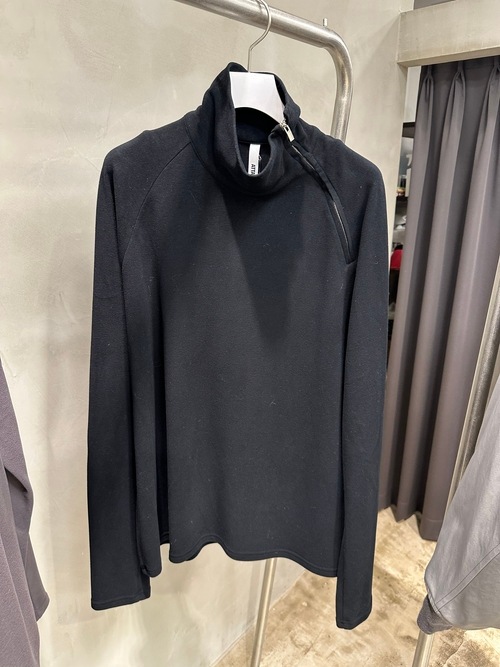 (ͽ���ʡ�8��9������ͽ��/ATTACHMENT�������å�����/VI/PE SMOOTH ZIP-UP HIGHNECK L/S TEE/BLACK