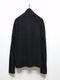 ATTACHMENT�������å�����/VI/PE SMOOTH ZIP-UP HIGHNECK L/S TEE/BLACK