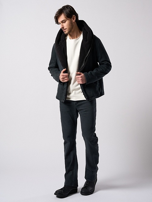 (ͽ���ʡ�10��11������ͽ��/wjk�����֥른��������/denim jersey hooded riders/black used
