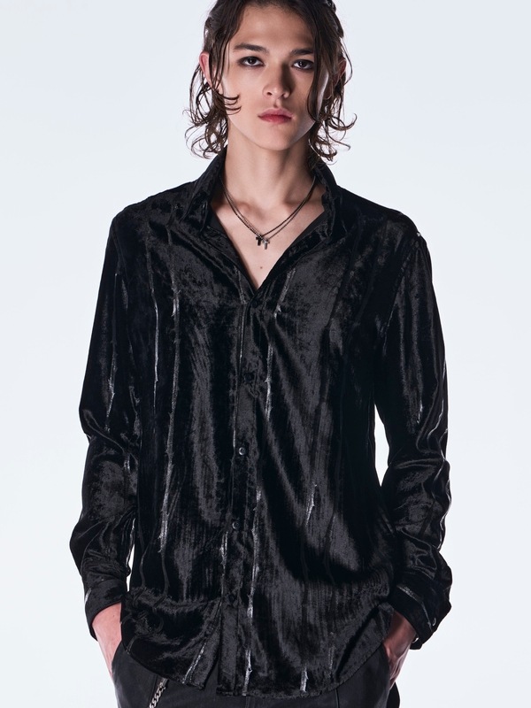(ͽ���ʡ�10������11������ͽ��/kiryuyrik������奦����奦/TOGE Velvet Shirt/Black