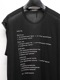 SALE30%OFF/nude:masahiko maruyama ̡:ޥҥޥ/40/-Tencel Jersey OVERSIZED SLEEVELESS T SHIRT - PRINT/Black