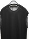 SALE30%OFF/nude:masahiko maruyama ̡:ޥҥޥ/40/-Tencel Jersey OVERSIZED SLEEVELESS T SHIRT - PRINT/Black