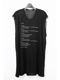 SALE30%OFF/nude:masahiko maruyama ̡:ޥҥޥ/40/-Tencel Jersey OVERSIZED SLEEVELESS T SHIRT - PRINT/Black