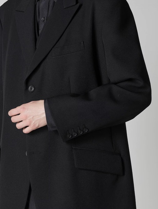 Yohji Yamamoto���襦����ޥ��/�����ߡ������ 3�եԡ���JKT/BLACK