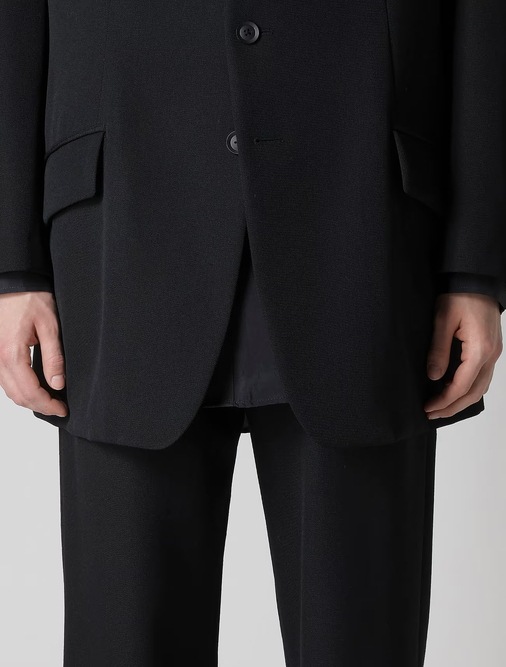 Yohji Yamamoto���襦����ޥ��/�����ߡ������ 3�եԡ���JKT/BLACK