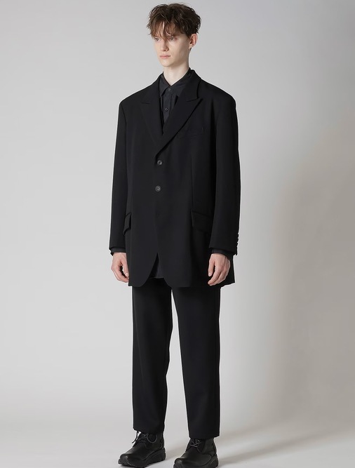 Yohji Yamamoto���襦����ޥ��/�����ߡ������ 3�եԡ���JKT/BLACK