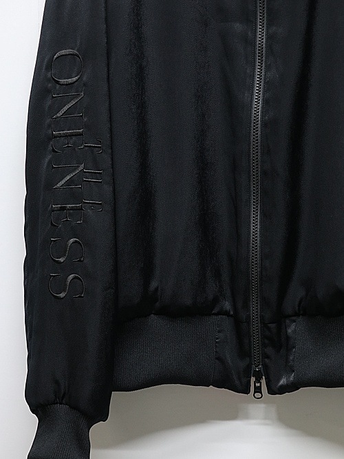 THE ONENESS�������ͥ�/RePE Satin Bomber Jacket/BlackBlack