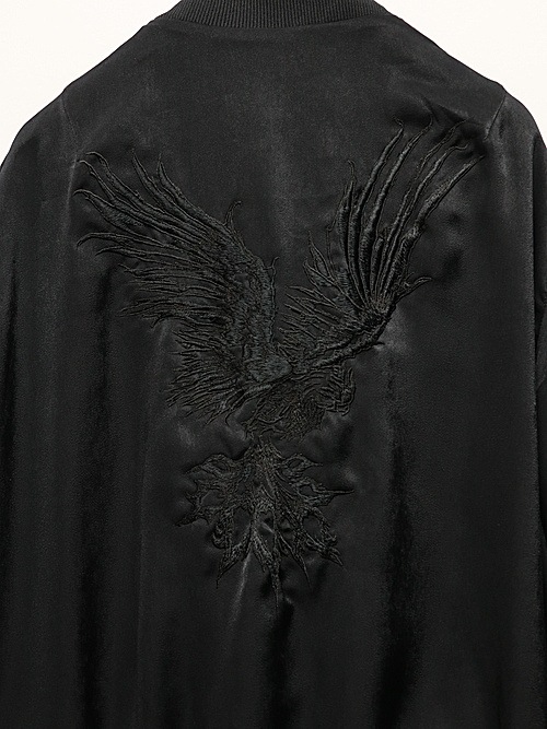 THE ONENESS�������ͥ�/RePE Satin Bomber Jacket/BlackBlack