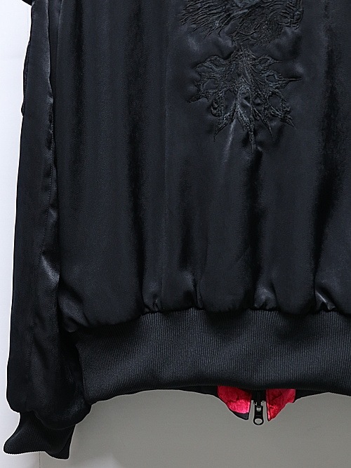 THE ONENESS�������ͥ�/RePE Satin Bomber Jacket/BlackBlack