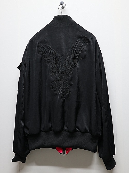 THE ONENESS�������ͥ�/RePE Satin Bomber Jacket/BlackBlack