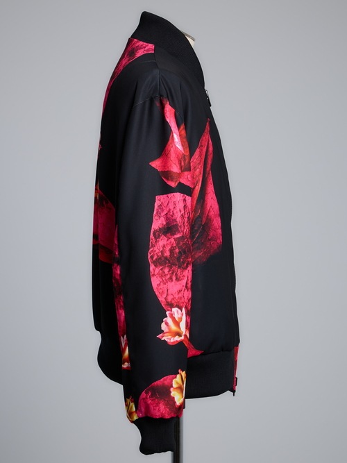 THE ONENESS�������ͥ�/RePE Satin Bomber Jacket/BlackBlack