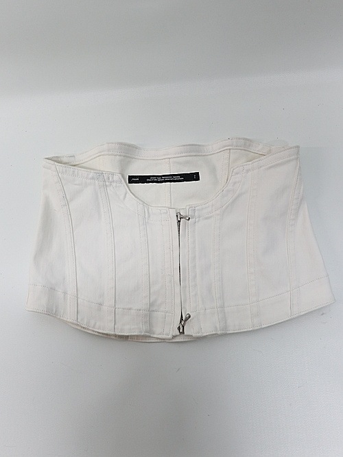 JULIUS����ꥦ��/10oz COATED STRETCH DENIM ACCESSORY3/OFF WHITE