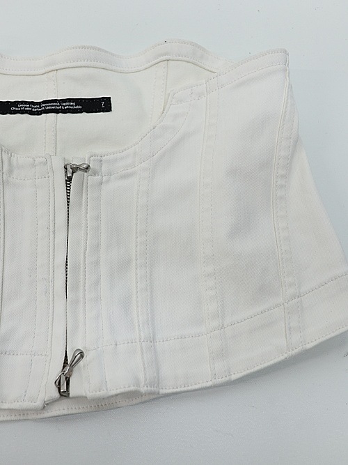 JULIUS����ꥦ��/10oz COATED STRETCH DENIM ACCESSORY3/OFF WHITE