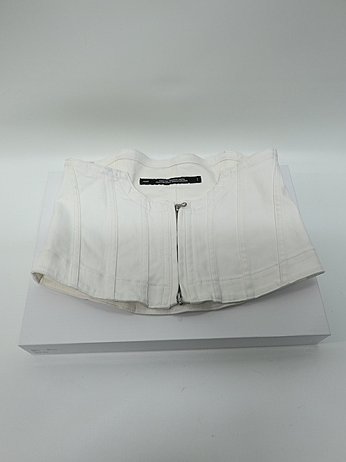 JULIUS����ꥦ��/10oz COATED STRETCH DENIM ACCESSORY3/OFF WHITE