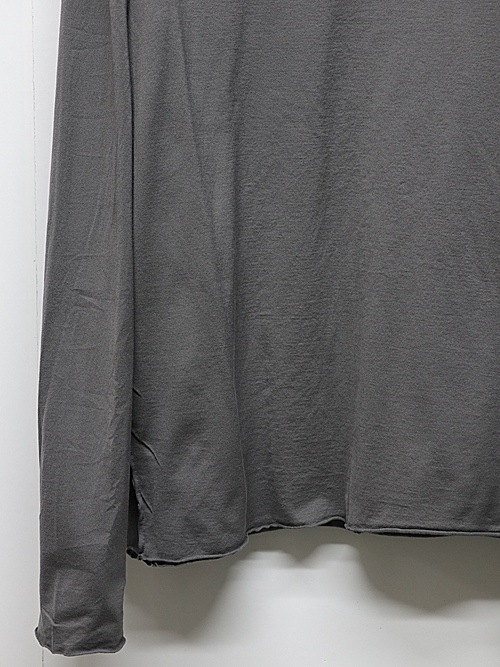 ATTACHMENT�������å�����/80/2 PIMA CO JERSEY SLIM FIT LAYERED L/S TEE/D.GRAY