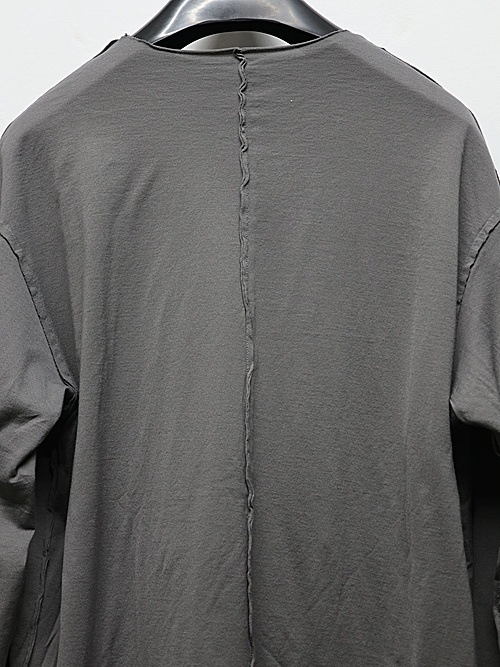 ATTACHMENT�������å�����/80/2 PIMA CO JERSEY SLIM FIT LAYERED L/S TEE/D.GRAY