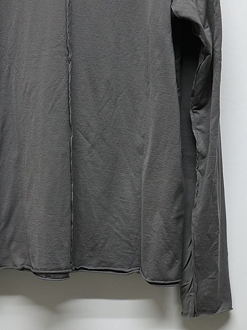 ATTACHMENT�������å�����/80/2 PIMA CO JERSEY SLIM FIT LAYERED L/S TEE/D.GRAY