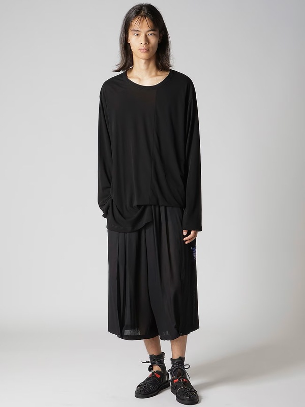 SALE30%OFF/Yohji Yamamoto���襦����ޥ��/100/2��ǲ�����Ƥ�ŷ�����������Ĺµ/BLACK