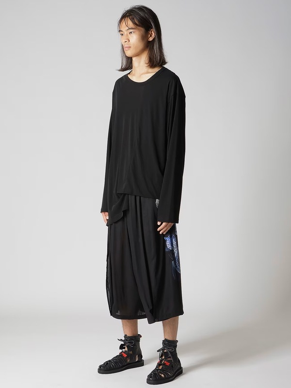 SALE30%OFF/Yohji Yamamoto���襦����ޥ��/100/2��ǲ�����Ƥ�ŷ�����������Ĺµ/BLACK