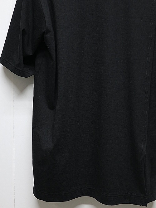 Ground Y�����饦��ɥ磻/JERSEY BLUE FLOWER+30-/COTTON JERSEY MIX T-SHIRT/BLACK