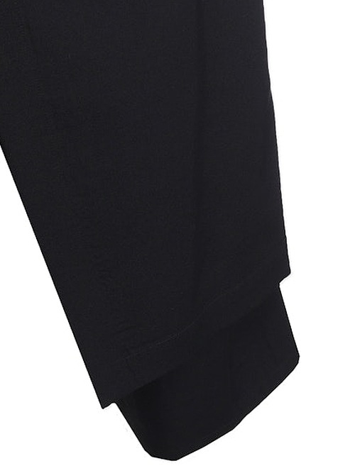 Ground Y�����饦��ɥ磻/W/GABARDINE WRAP PANTS/BLACK