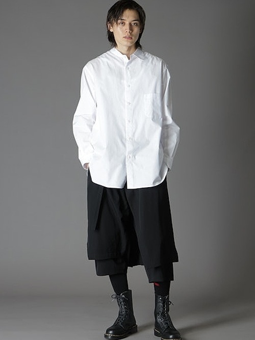 Ground Y�����饦��ɥ磻/W/GABARDINE WRAP PANTS/BLACK