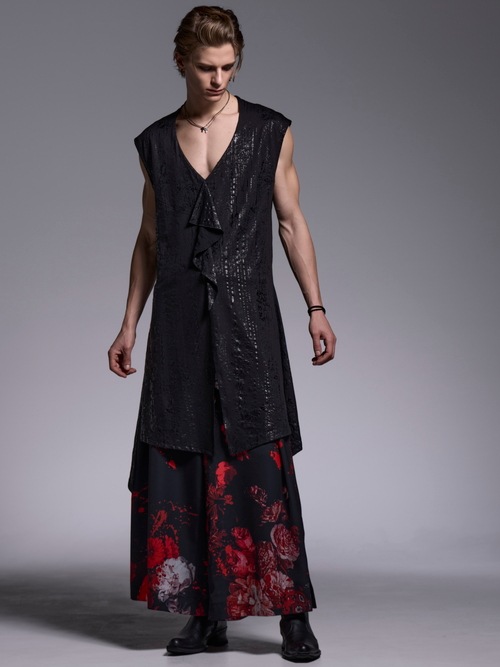 (ͽ���ʡ�5��6������ͽ��/kiryuyrik������奦����奦/HAKU-BEATENJIKU Flare Long Tank Top/Black