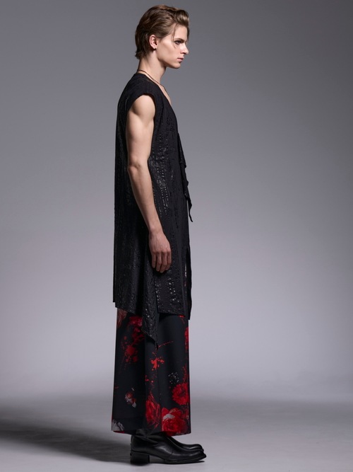 (ͽ���ʡ�5��6������ͽ��/kiryuyrik������奦����奦/HAKU-BEATENJIKU Flare Long Tank Top/Black