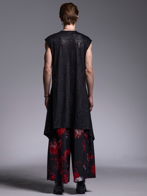 (ͽ���ʡ�5��6������ͽ��/kiryuyrik������奦����奦/HAKU-BEATENJIKU Flare Long Tank Top/Black