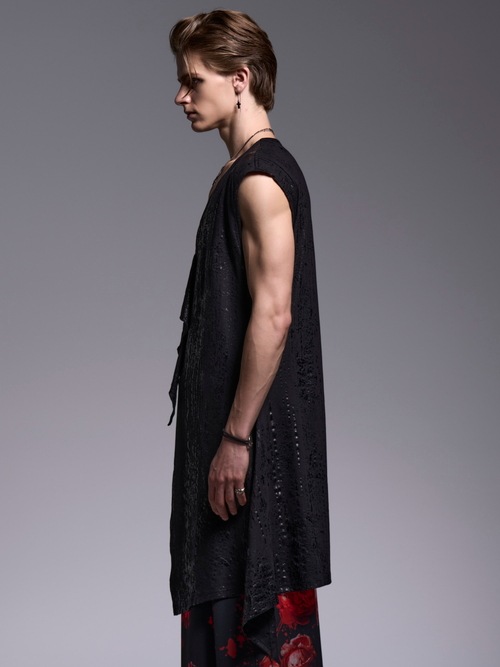 (ͽ���ʡ�5��6������ͽ��/kiryuyrik������奦����奦/HAKU-BEATENJIKU Flare Long Tank Top/Black