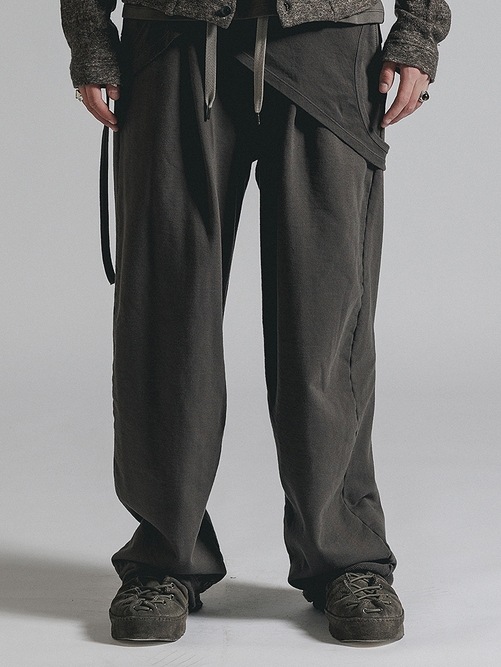 (ͽ���ʡ�8��9������ͽ��/The Viridi-anne���� ������ǥ�����/SWEAT WIDE PANTS/GRAY