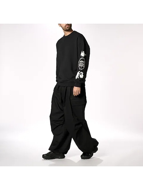 SALE30%OFF/Y-3���磻���꡼/GFX CREW SWEAT/BLACK.