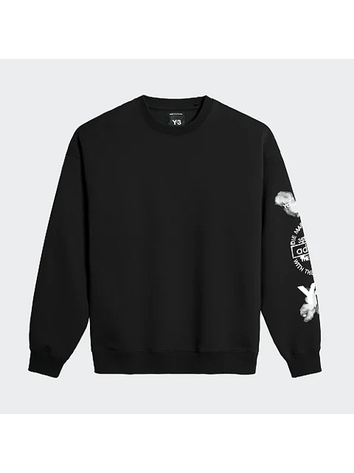 SALE30%OFF/Y-3���磻���꡼/GFX CREW SWEAT/BLACK.