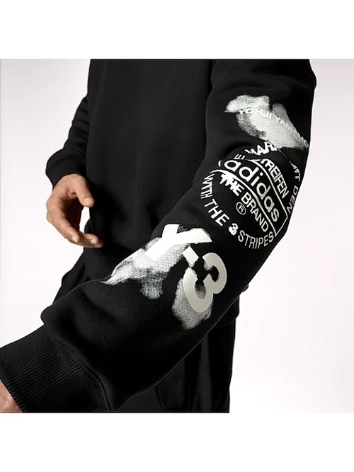 SALE30%OFF/Y-3���磻���꡼/GFX CREW SWEAT/BLACK.