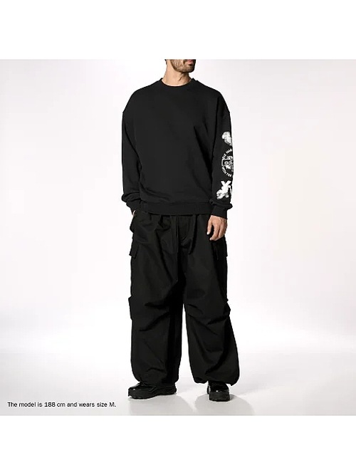SALE30%OFF/Y-3���磻���꡼/GFX CREW SWEAT/BLACK.