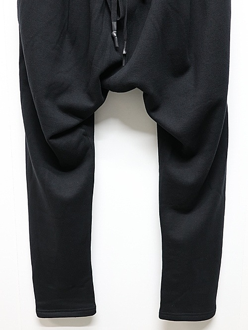 nude:masahiko maruyama ̡:ޥҥޥ/30/7 French Terry 2TUCKS ZIP POCKET PANTS/Black