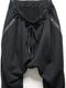nude:masahiko maruyama ̡:ޥҥޥ/30/7 French Terry 2TUCKS ZIP POCKET PANTS/Black