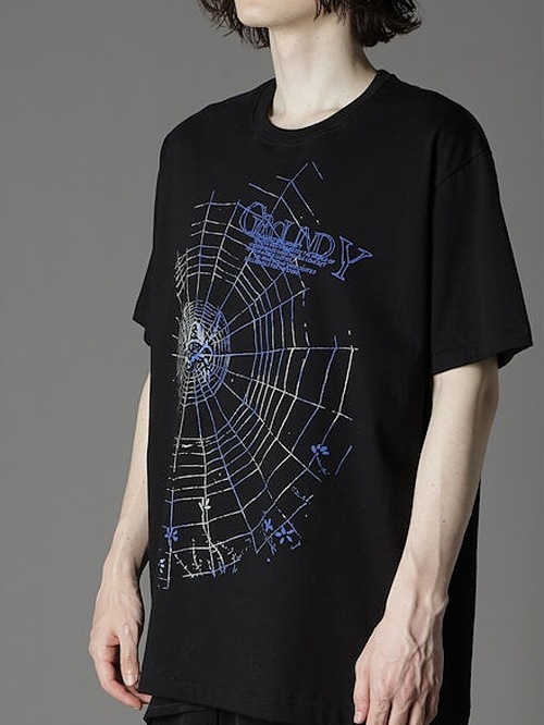 Ground Y饦ɥ磻/20/cotton jesey Spider/BLACK