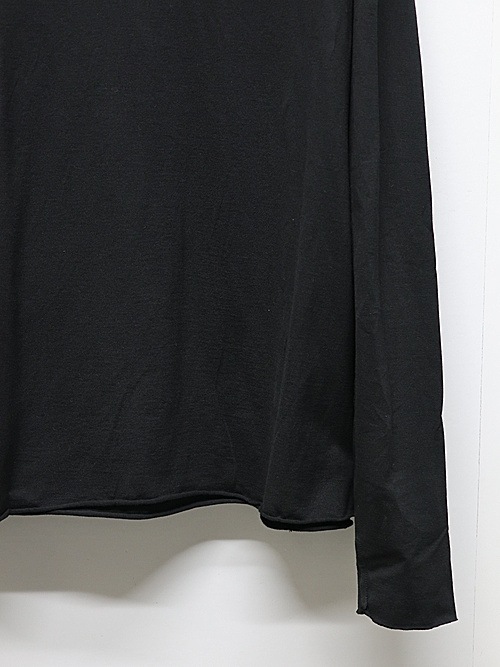 ATTACHMENT�������å�����/80/2 PIMA CO JERSEY SLIM FIT LAYERED L/S TEE/BLACK